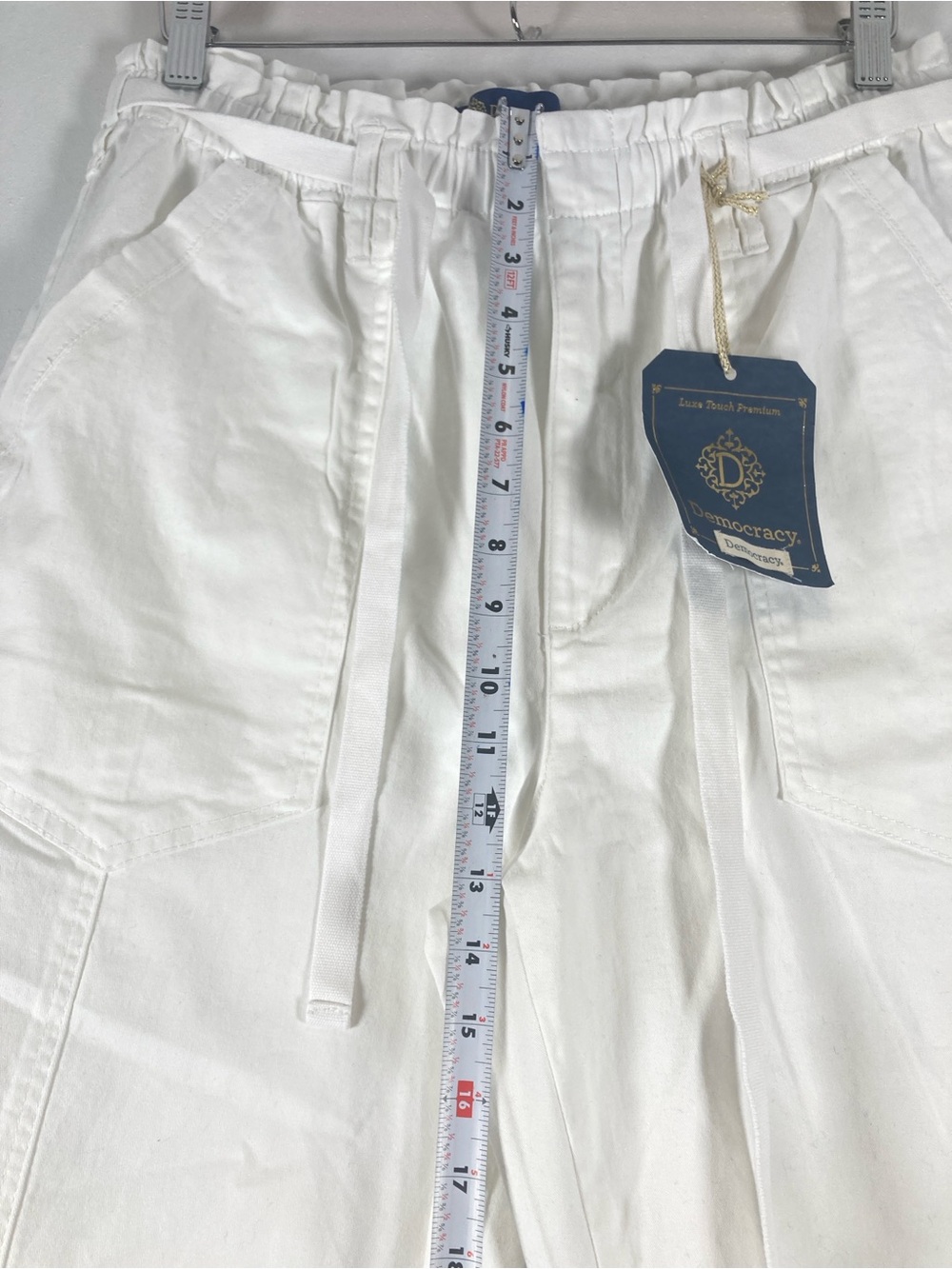 Democracy Women's "Ab" Solution Skyrise Straight Pant White Size 12 Coastal - Picture 8 of 15